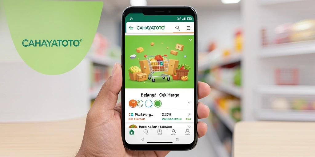 Antarmuka CAHAYATOTO menampilkan fitur Cek Harga yang intuitif.