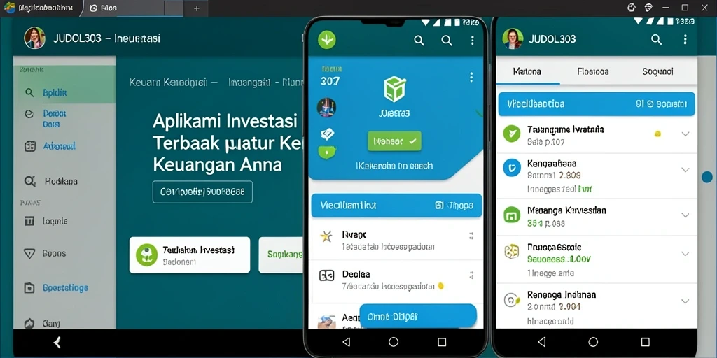 Tampilan antarmuka aplikasi JUDOL303 untuk pengelolaan investasi.