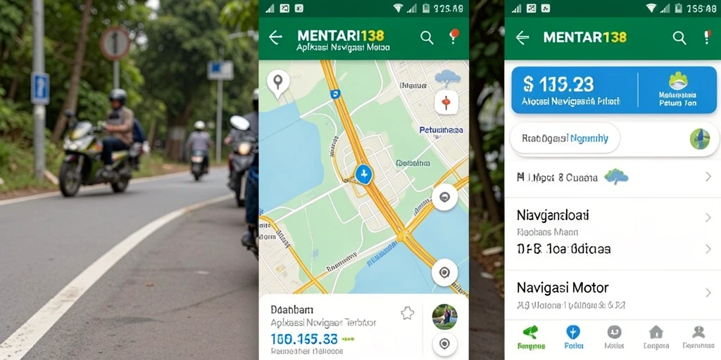 Antarmuka MENTARI138 yang intuitif untuk navigasi motor.