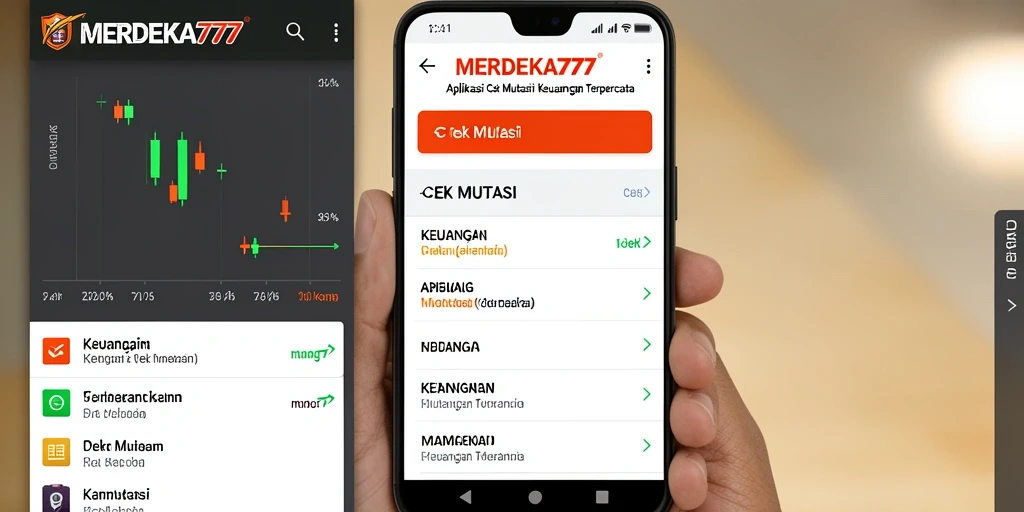 Tampilan antarmuka MERDEKA777 untuk cek mutasi keuangan.