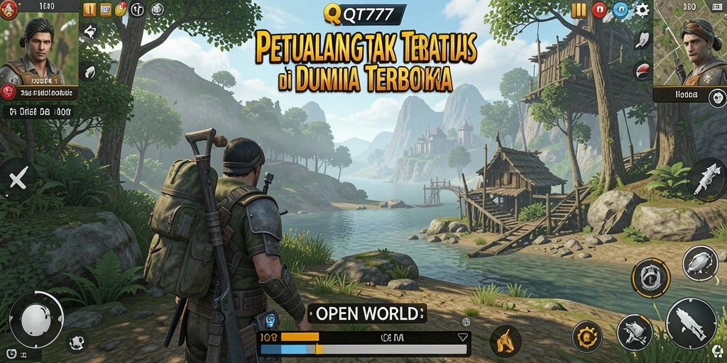 Tampilan menakjubkan dari dunia terbuka dalam QT777.