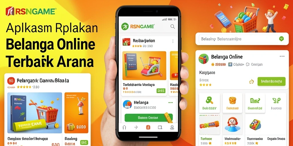 Antarmuka pengguna RSNGAME yang sederhana dan menarik.