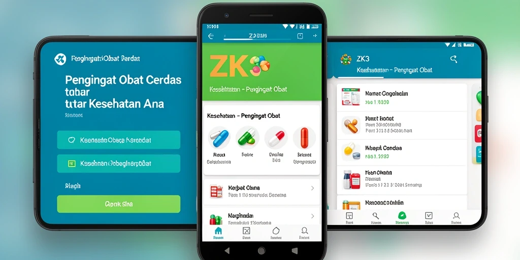 Tampilan antarmuka ZK3 menunjukan fitur pengingat yang mudah digunakan.